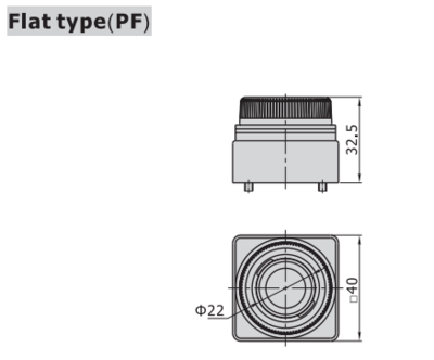 CM3PF06RT AIRTAC MANUAL VALVES, CM3 SERIES FLAT TYPE COMPACT 3 WAY 2 POSITION N.C, 1/8" NPT PORTS RED BUTTON